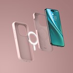 Etteri Silicone Mag-fodral för iPhone 12 / 12 Pro 6,1″ ljusrosa