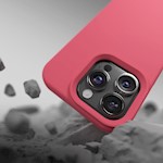 Etteri Silicone Mag-fodral för iPhone 15 Pro Max 6,7″ – hallonfärgad