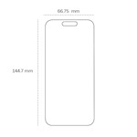 Härdat glas 2,5D för iPhone 16 Pro 6,3-tum