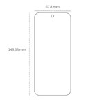 Härdat glas 2,5D för Google Pixel 9a