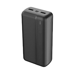 Forever Powerbank TB-411 ALLin1 10000 mAh nero con USB-C + Lightning + cavo microUSB