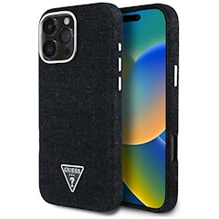CG MOBILE Custodia Mercedes-Benz Per IPhone 16 Pro Max – Pelle Naturale Effetto Legno Con MagSafe, Grigio