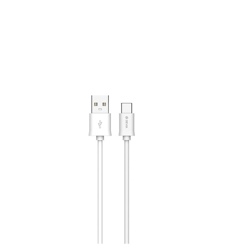 Devia cable Smart EC082 USB - USB-C 1,0 m 2,1A white