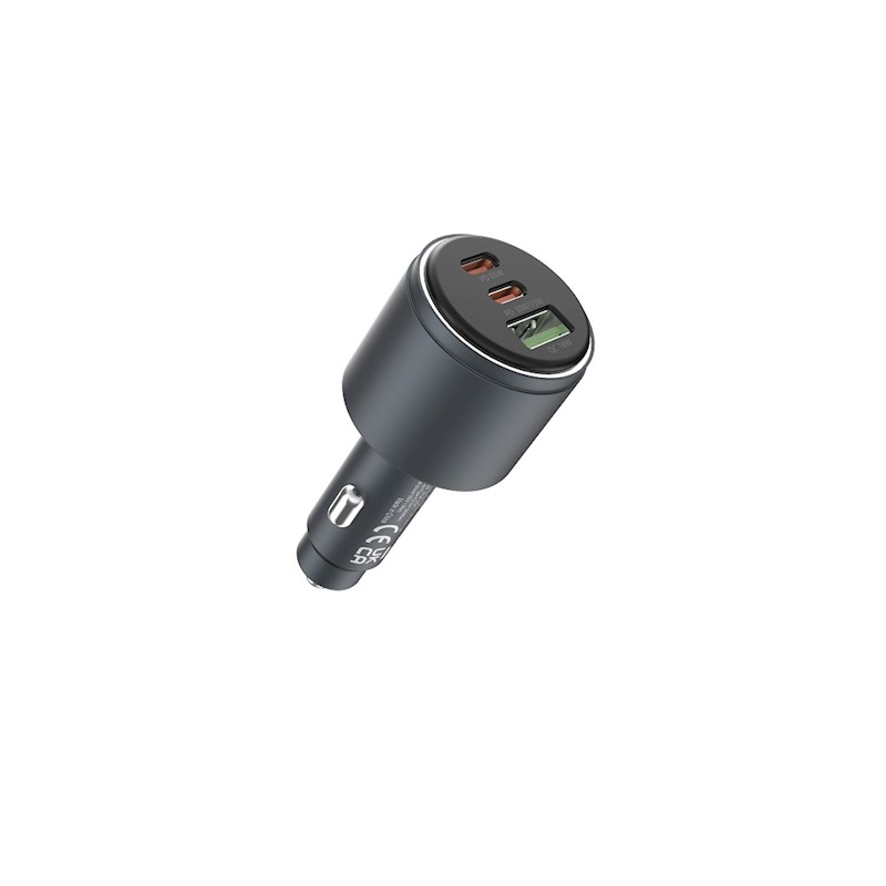 Devia car charger Extreme Metal PD QC 116W 1x USB 2x USB-C black