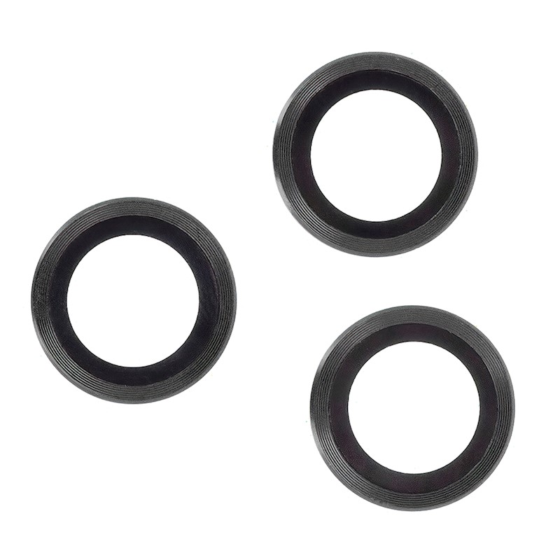 Set of lens glasses for iPhone 17 Pro Max black frame