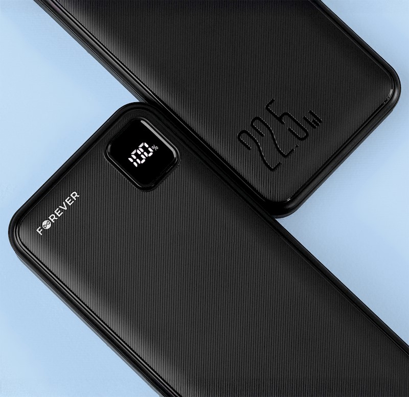 Forever power bank TB-300M PD QC 22,5W 10000 mAh black