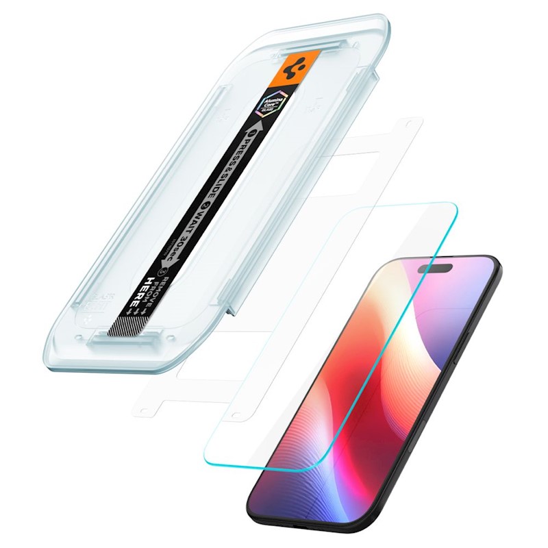 Spigen tempered glass Glas.Tr ”Ez Fit” 2-Pack for iPhone 17 Air Clear