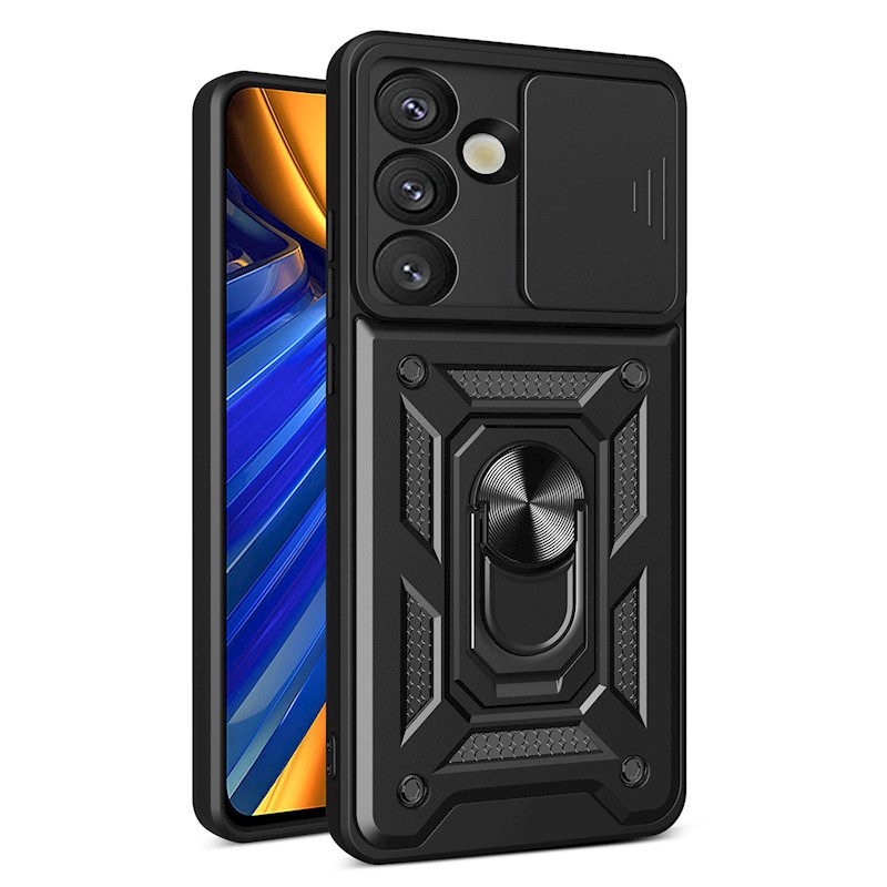 Defender Slide-fodral för Samsung Galaxy S25 svart