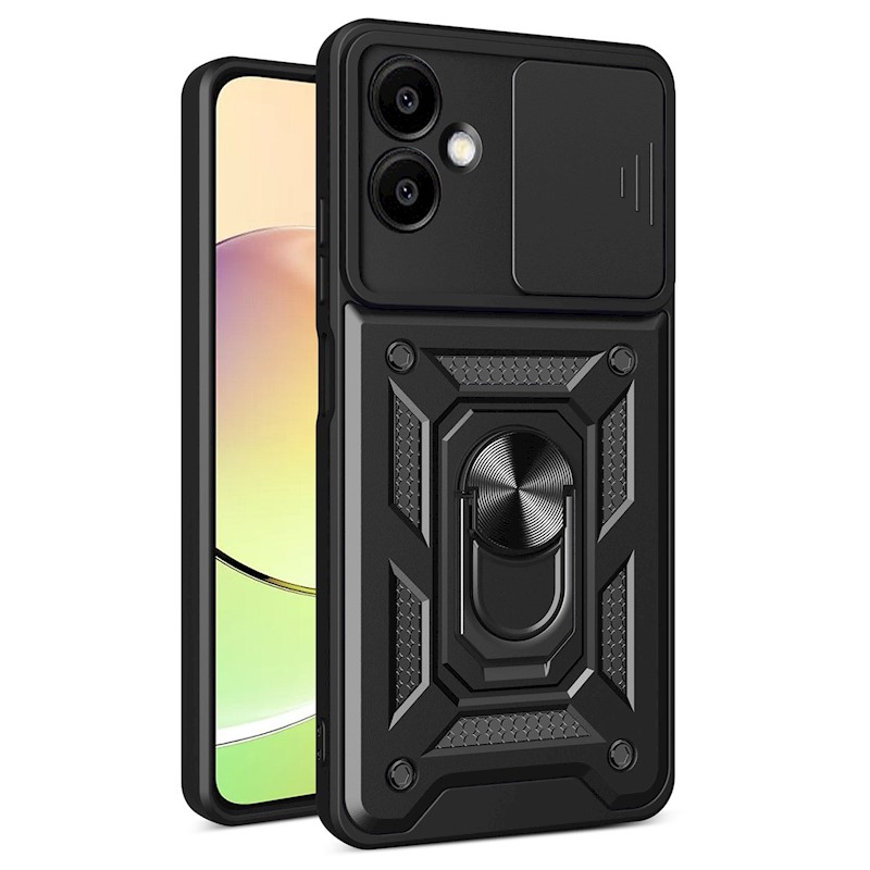 Defender Slide-fodral för Samsung Galaxy A06 5G i svart