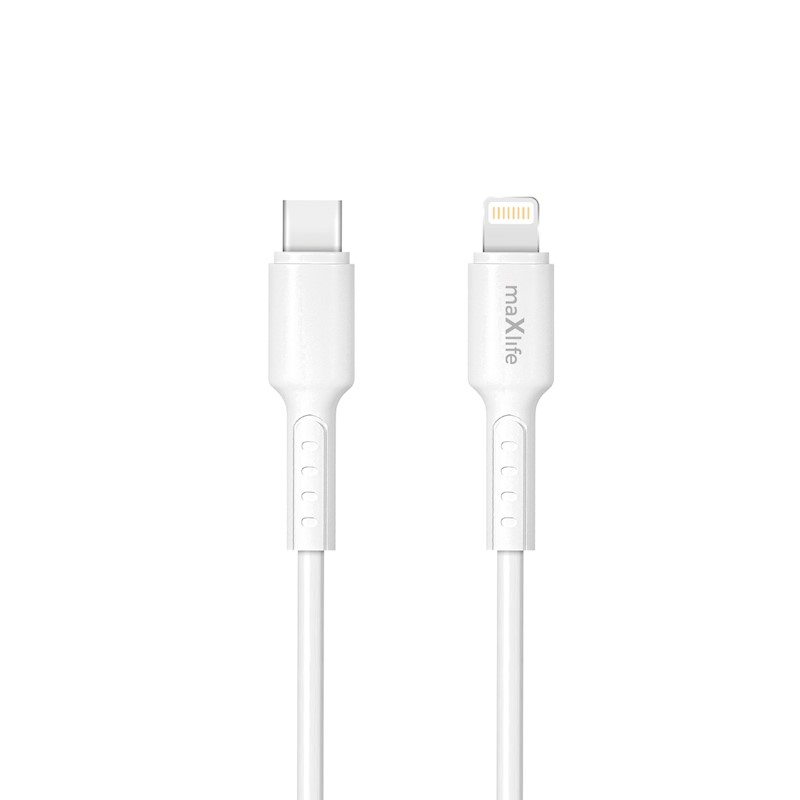 Maxlife MXUC-13 cable USB-C – Lightning 1,0 m 27W white