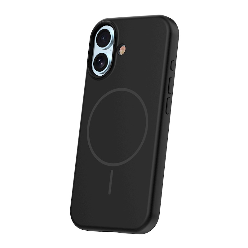 Silicone Thin Mag case for iPhone 17 6,3″ black